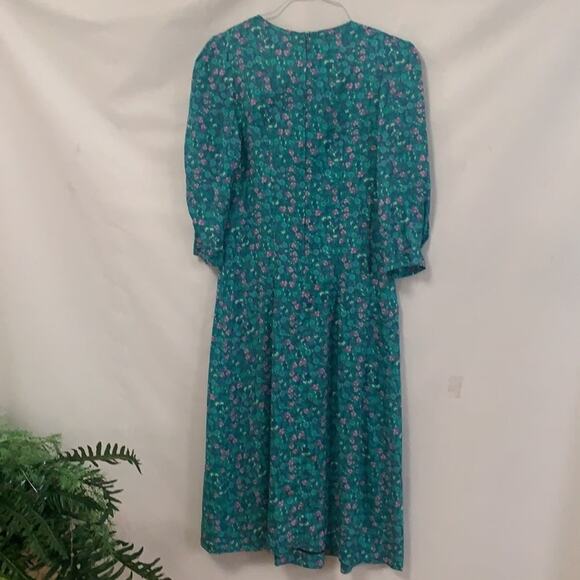 JANE SCHAFFHAUSEN MULTI LACE PRINT DRESS‎  6 - Picture 6 of 10